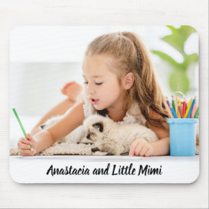 Tapis De Souris Enfant avec photo d'animal personnalisé moderne