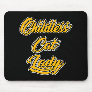 Tapis De Souris Enfant Chat Lady Drôle Design