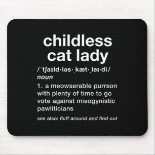 Tapis De Souris Enfant Chat Lady Funny Dictionnaire Définition
