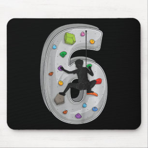 Tapis De Souris Enfant de 6 ans faisant de l'escalade pour son 6èm