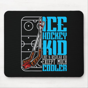 Tapis De Souris Enfant de hockey sur glace Athlète cool Sport Garç