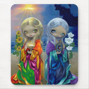 Tapis De Souris "Enfant de Sun et enfant de lune" Mousepad