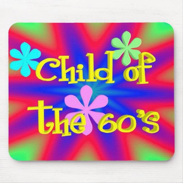 Tapis De Souris Enfant des années 60 Mousepad (Devant)