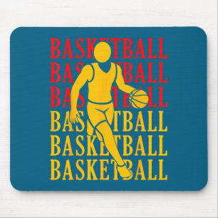 Tapis De Souris Enfant Homme Joueur de Basket-ball Entraîneur Supp
