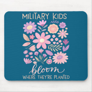 Tapis De Souris Enfant militaire pissenlit fleurir où planté viole