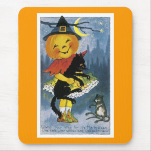 Tapis De Souris Enfant Vintage Jack o' Lantern