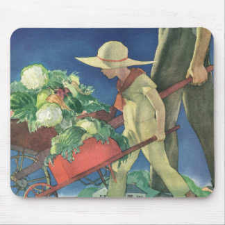 Tapis De Souris Enfant Vintage, Jardinage Biologique; Jardin de la