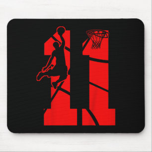 Tapis De Souris Enfants 11 ans 11e Bysketbyll Anniversaire fête