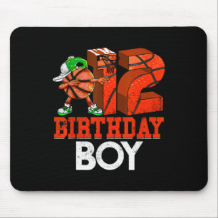 Tapis De Souris Enfants 12 ans Basketball 12e anniversaire