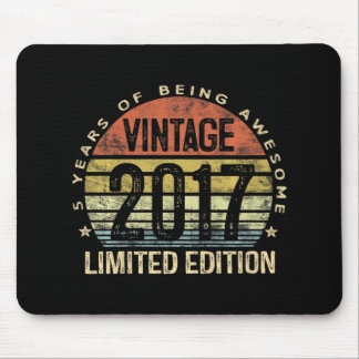 Tapis De Souris Enfants 5 ans Cadeaux Vintage 2017 Edition Limitée