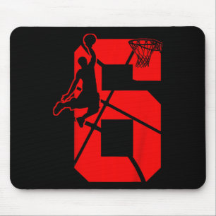 Tapis De Souris Enfants 6 ans 6ème Basketball Anniversaire FêteThè