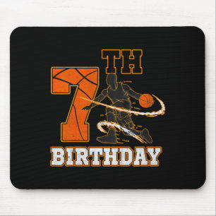 Tapis De Souris Enfants 7ème anniversaire basketball enfants garço