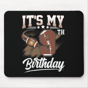 Tapis De Souris Enfants 9 ans C'est mon 9e anniversaire Football E