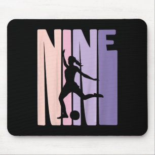 Tapis De Souris Enfants 9 ans Football Girls Cadeau 9e anniversair