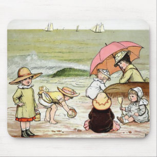 Tapis De Souris Enfants à la plage