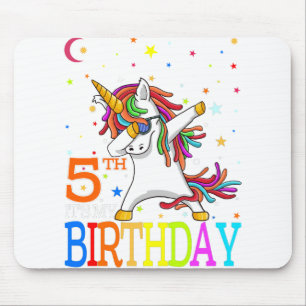 Tapis De Souris Enfants C'est mon 5e anniversaire Unicorne 5 ans f