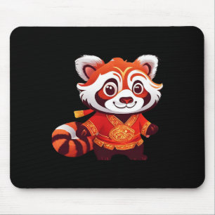 Tapis De Souris Enfants Chinois Filles Garçons Drôle Panda Rouge D
