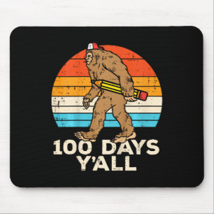 Tapis De Souris Enfants Crayon Bigfoot 100 Jours Yall 100ème Jour 