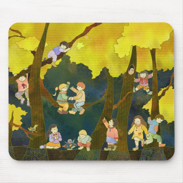 Tapis De Souris Enfants dans le ciel Mousepad (Devant)