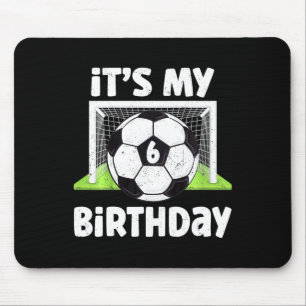 Tapis De Souris Enfants de 6 ans Football 6e Anniversaire Joueur E