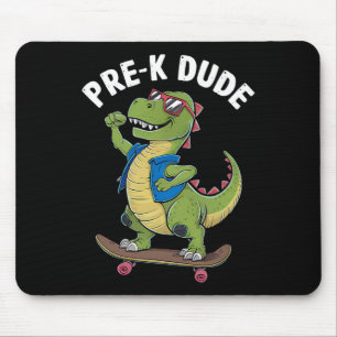 Tapis De Souris Enfants de maternelle skateboard dinosaure Prek me