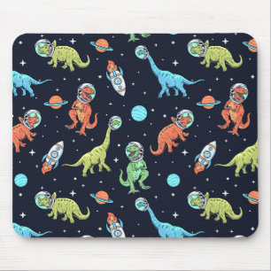 Tapis De Souris Enfants Dinosaur Astronaut Motif