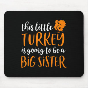 Tapis De Souris Enfants Grande Soeur Thanksgiving Grossesse Annonc