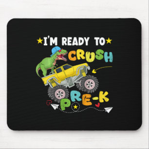 Tapis De Souris Enfants Je suis prêt à écraser Pré-K T Rex Dinosau