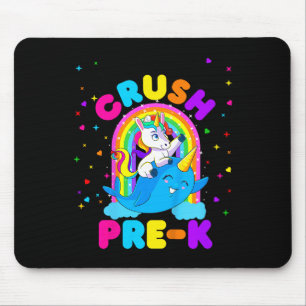 Tapis De Souris Enfants Je suis prêt à écraser Pré K Unicorn Retou