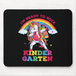 Tapis De Souris Enfants Licorne Dabbing Je suis prêt à rocker Jard