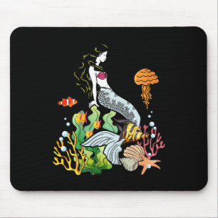 Tapis De Souris Enfants Mignonne Sirène Lazy Costume Halloween Pou