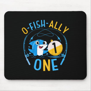Tapis De Souris Enfants Ofishally un 1er anniversaire Thème pêche
