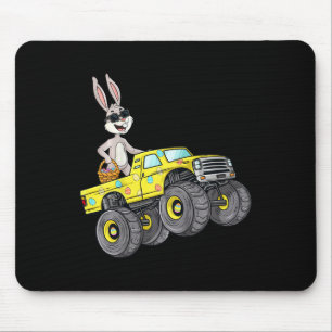 Tapis De Souris Enfants Pâques Rabbit équitation Monster Camion Fu