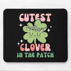 Tapis De Souris Enfants Plus Mignon Trèfle Dans Le Patch Enfant En