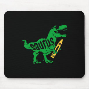 Tapis De Souris Enfants Premier jour de Pré K Saurus Trex Filles G