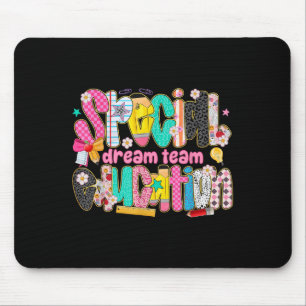 Tapis De Souris Enfants Retourner À L'École Enseignants Éducation 