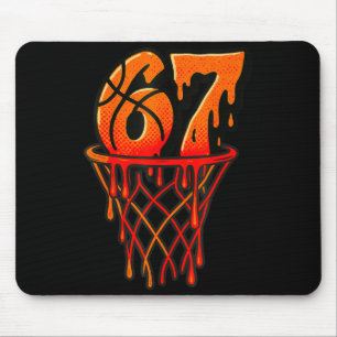 Tapis De Souris Enfants slang Gen Alpha 67 Basketball Glace Goutte