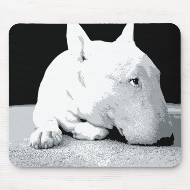 Tapis De Souris English Bull Terrier, Pop Art Print (Devant)