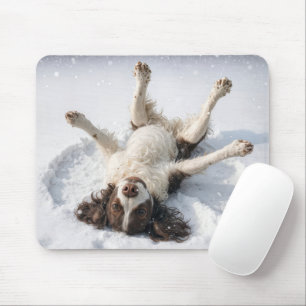 Tapis De Souris English Springer Spaniel Ange de Neige