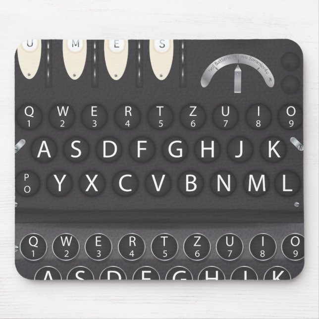 Tapis De Souris Enigma Machine (Devant)