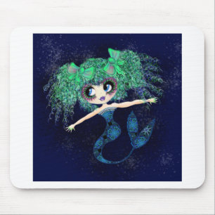 Tapis De Souris Enigmatic Kawaii Mermaid