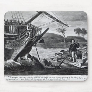 Tapis De Souris Enlèvement de Robinson Crusoe