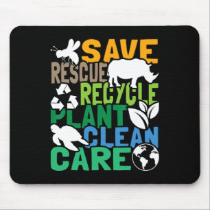 Tapis De Souris Enregistrer les abeilles Secourir les animaux Recy