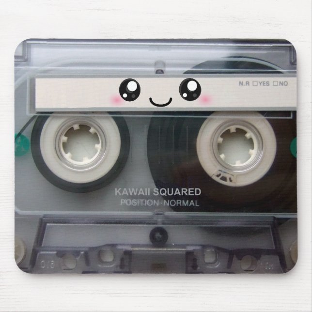 Tapis De Souris Enregistreur à cassettes mignon de Kawaii (Devant)
