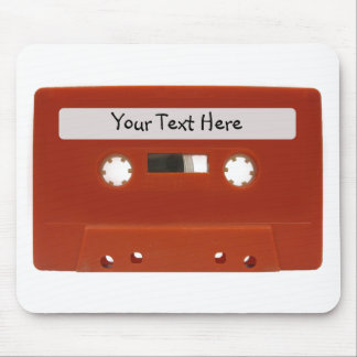 Tapis De Souris Enregistreur à cassettes rouge Mousepad