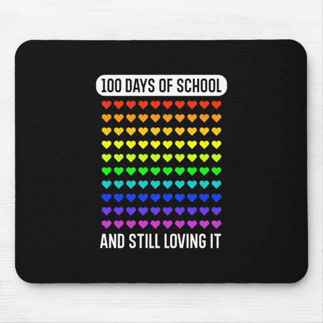 Tapis De Souris Enseignant 100 Jours D'École (Devant)