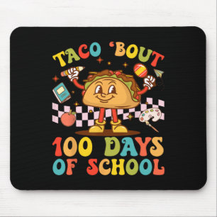 Tapis De Souris Enseignant 100e Jour Taco Bout Retro Super 100 Jou