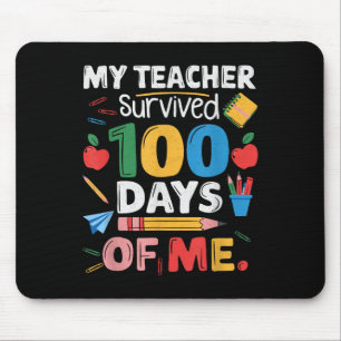 Tapis De Souris Enseignant A Survécu 100 Jours De Moi Pour 100E Jo