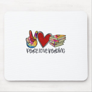 Tapis De Souris Enseignant Art Paix Love Lecture
