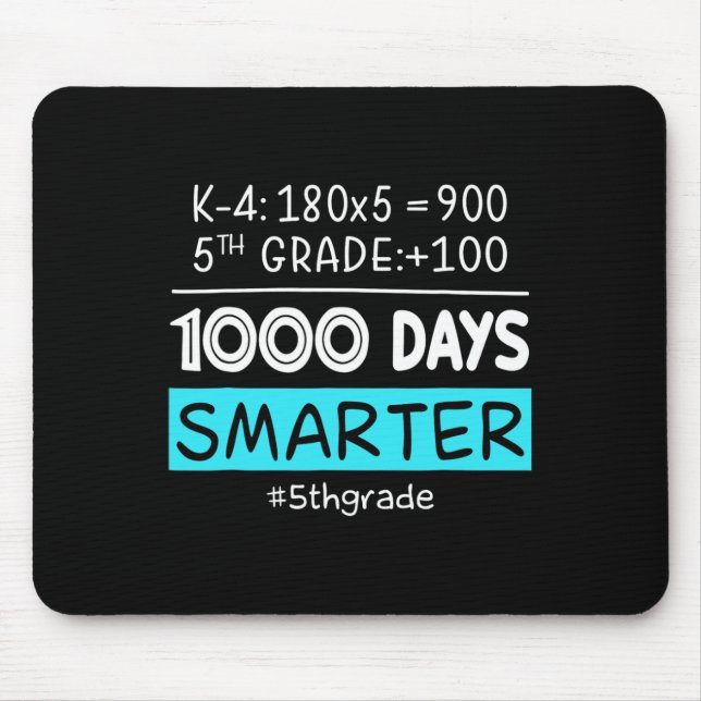 Tapis De Souris Enseignant De 1000 Jours Smarter 100E Jours De Sch (Devant)
